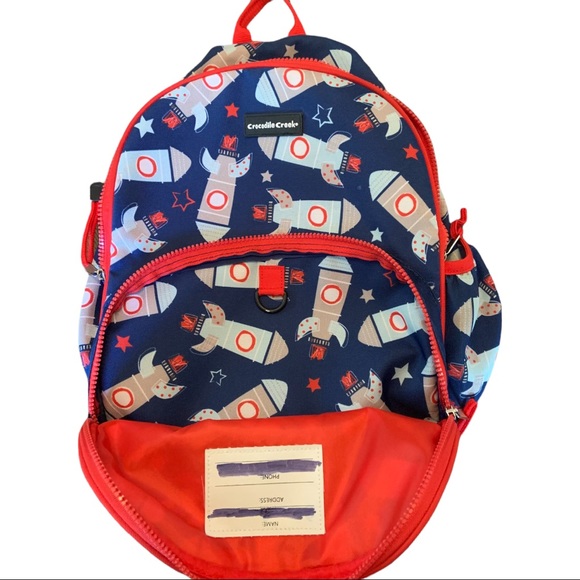 Crocodile Creek Rocketship Children’s Backpack - Picture 4 of 4